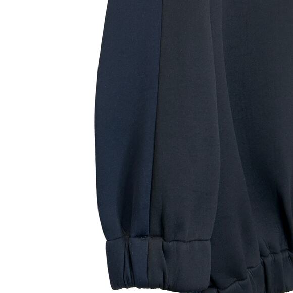 Stella McCartney Two Tone Scuba Bomber Jacket Navy Black Women 36/US 0 - Picture 7 of 11